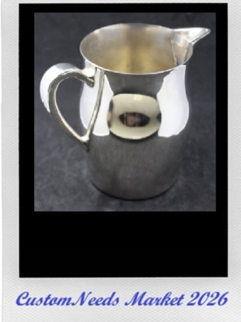 Vintage Lancaster Silver Co. 7" Water Pitcher w/ Ice Guard